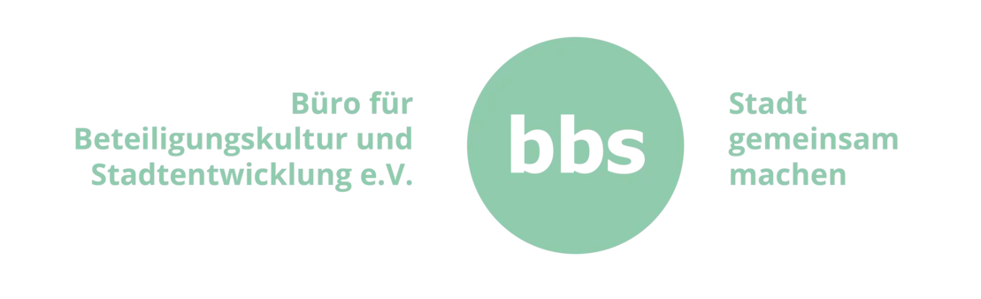 Logo des bbs mit dem Slogan "Stadt gemeinsam machen"
