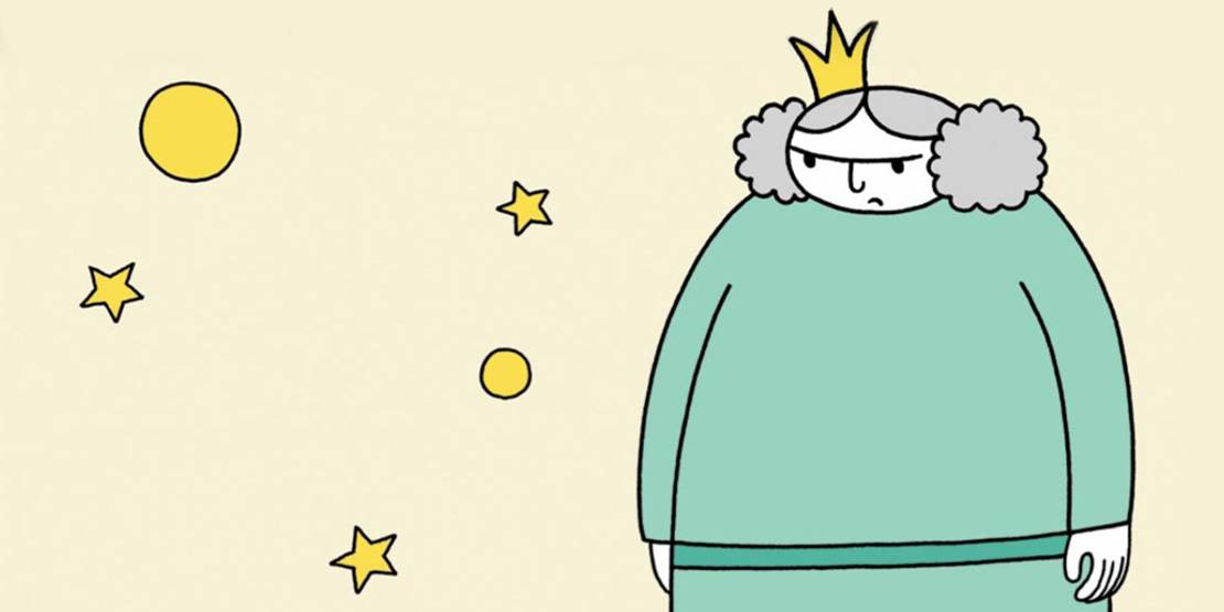 Die Comicfigur der dicken Prinzessin Petronia