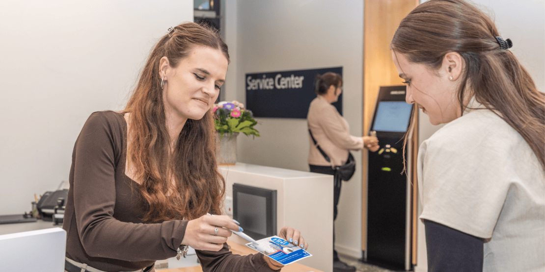 Beratung im Service Center
