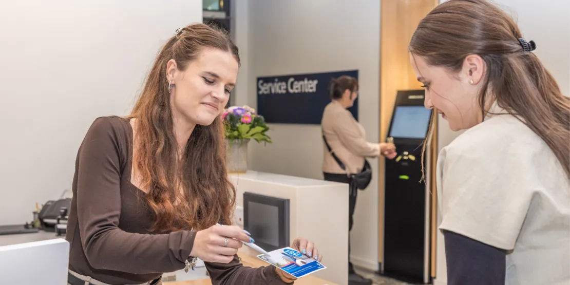Beratung im Service Center