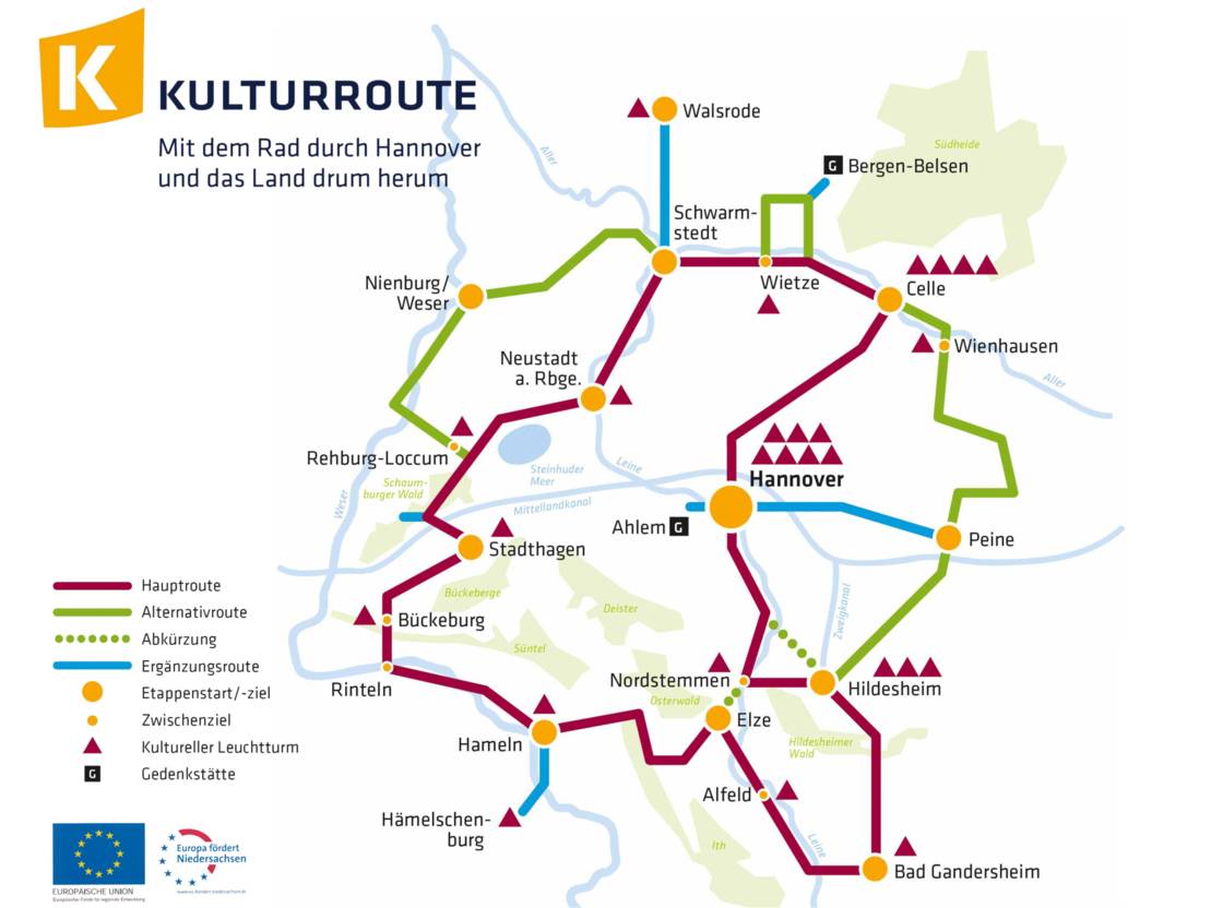 Kulturroute Radfahren Natur Erleben Naherholung Kultur Freizeit