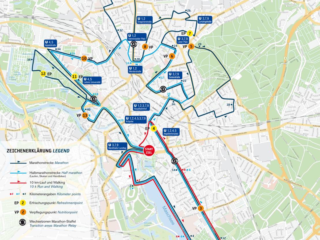 HAJ Hannover Marathon - Streckenplan | Marathon | Meldungen | HMTG ...