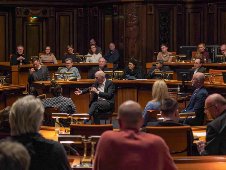 Townhall-Gespräch im Neuen Rathaus, Hannover