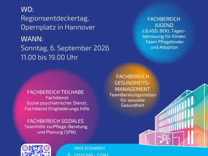 Plakat zum Anerkennungsjahr, wo am Entdeckertag das Team Ausbildung informiert.