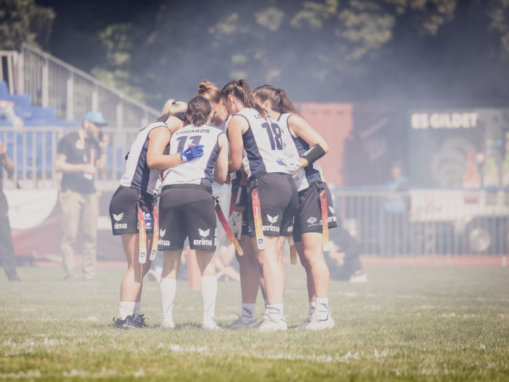 Finals 2026: Die SG Kelkheim Lizzards setzen sich im Flag Football der Frauen im Erika-Fisch-Stadion gegen die Munich Spatzen durch.
