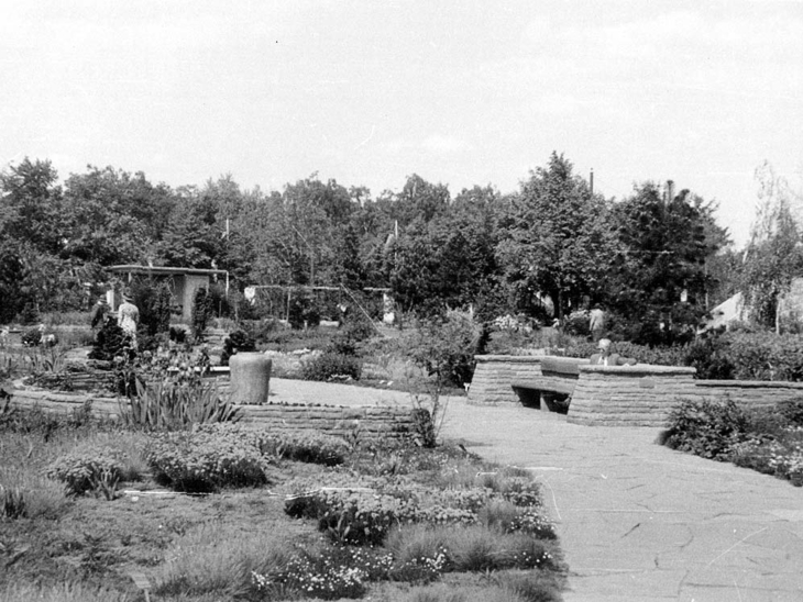 Ein altes Foto, das den hannoverschen Stadtpark zeigt.