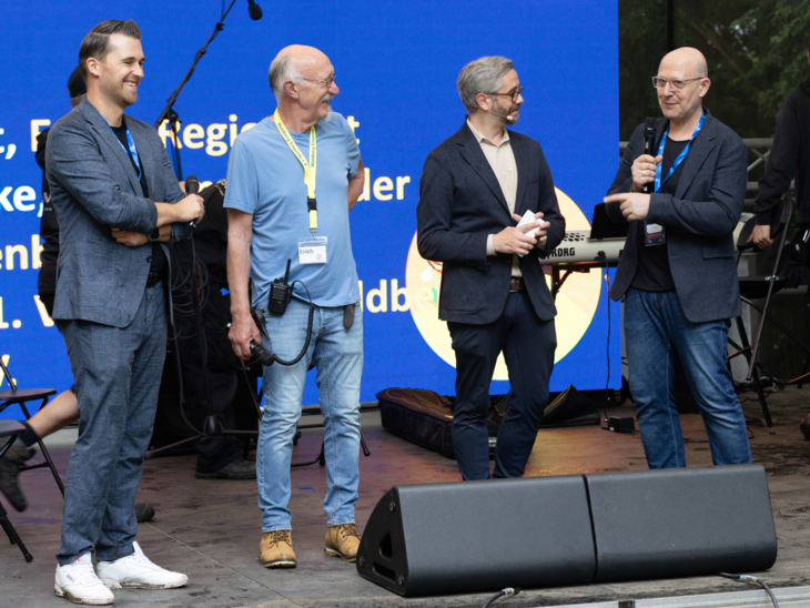 Begrüßung von Jens Palandt, Erster Regionsrat, und Marlo Kratzke, Bürgermeister der Stadt Ronnenberg
