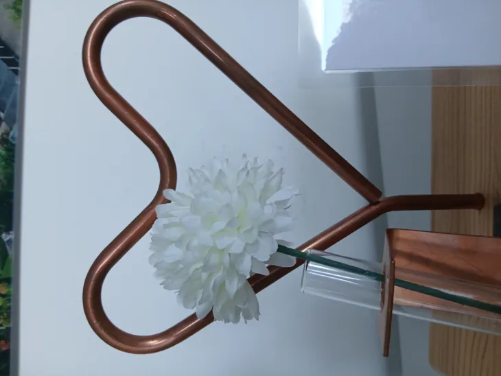 Metallstück in Herzform