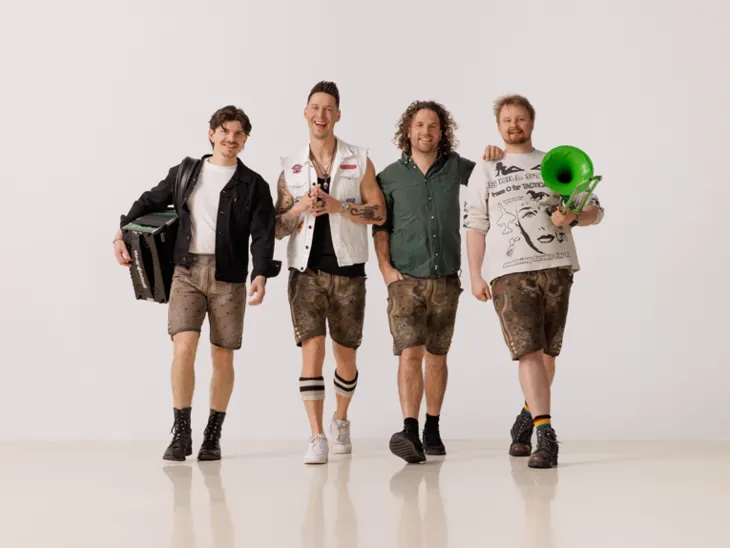 Die vier männlichen Mitglieder der Band „Die Draufgänger“