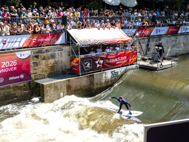 Rapid Surfen auf der Leinewelle