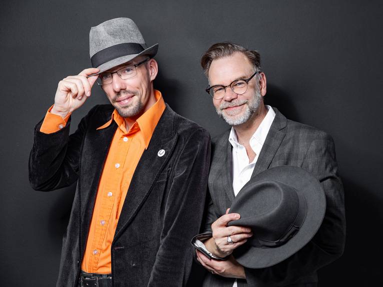 Das Künstlerduo Dirk Lausch und Thomas Jäkel