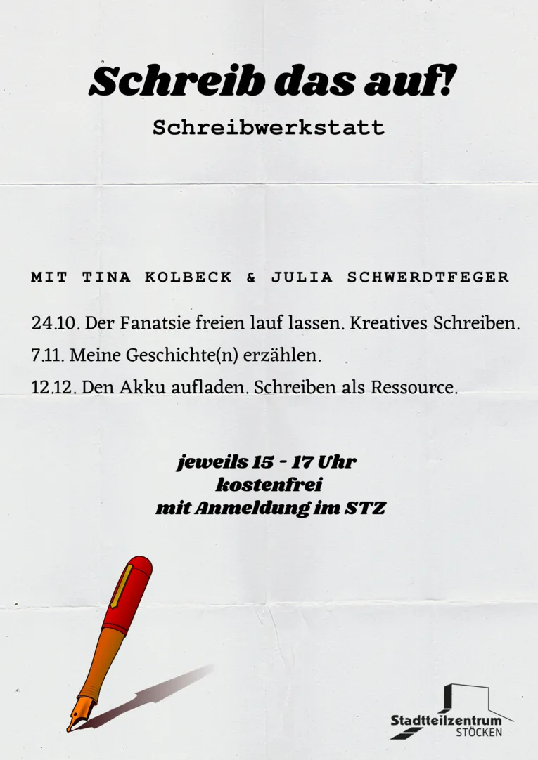 Auf dem Bild sind die wesentlichen Informationen des Textes mit Terminen und Titel zu sehen.