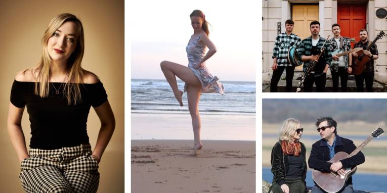 Collage aus vier Fotos