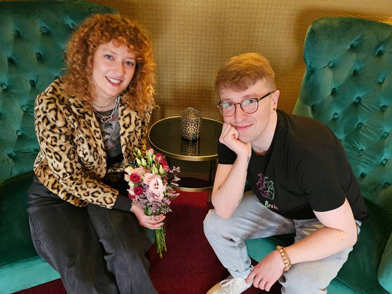 Slammerin Antonia Josefa und Slammer Matti Linke