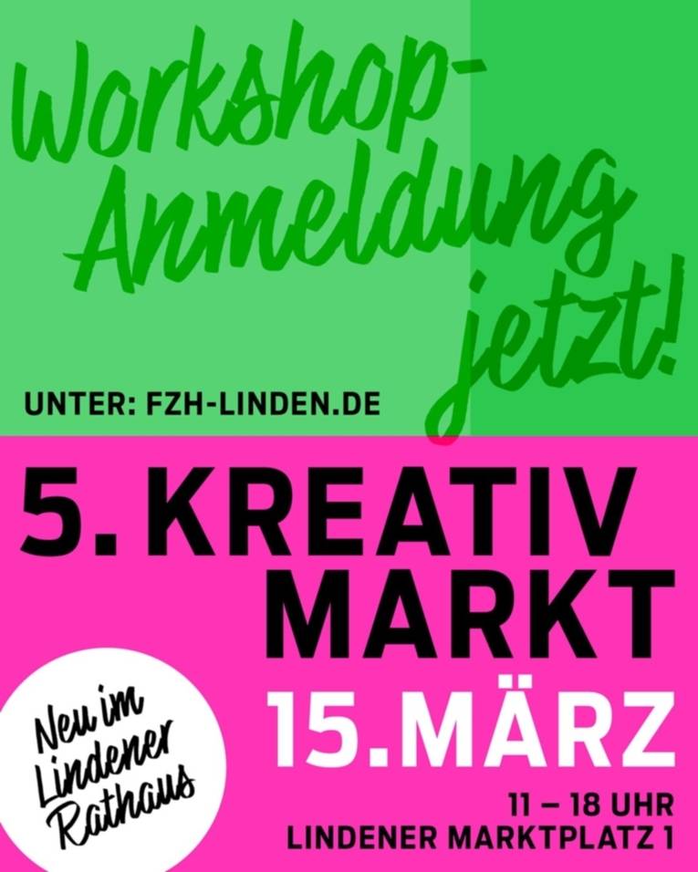 Kreativmarkt - Workshops