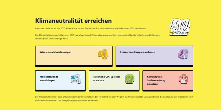 Oberfläche einer Internetseite.