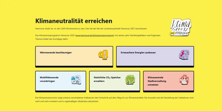 Oberfläche einer Internetseite.