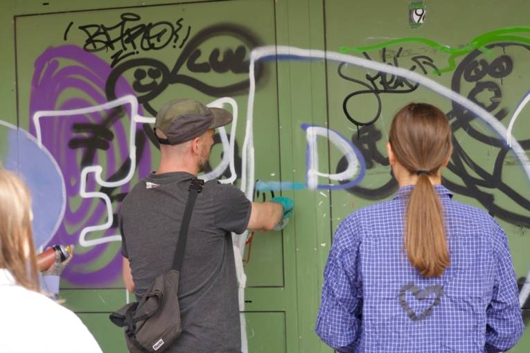 Graffiti-Workshop mit Jonas Wömpner