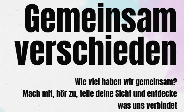 Titel und Info Text vor einem blau/lila Hintergrund