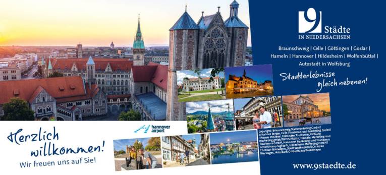 9 Städte in Niedersachsen