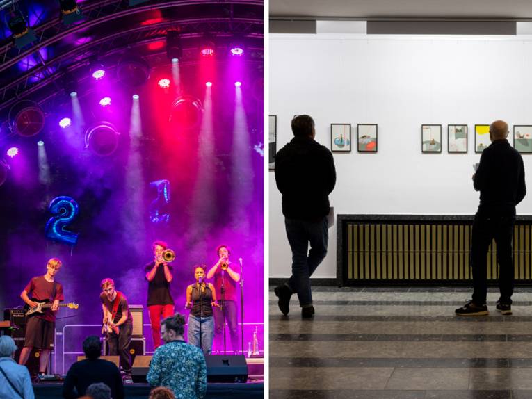 Collage aus Veranstaltungsfotos