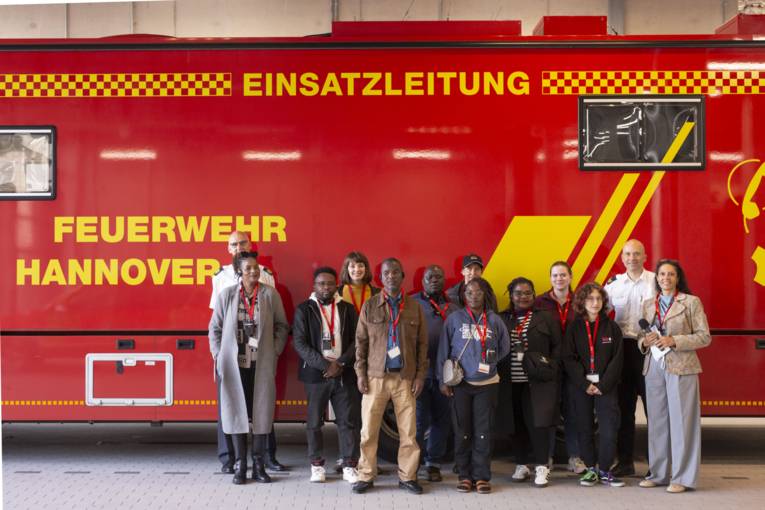 Delegation aus Blantyre bei der Feuerwehr Hannover