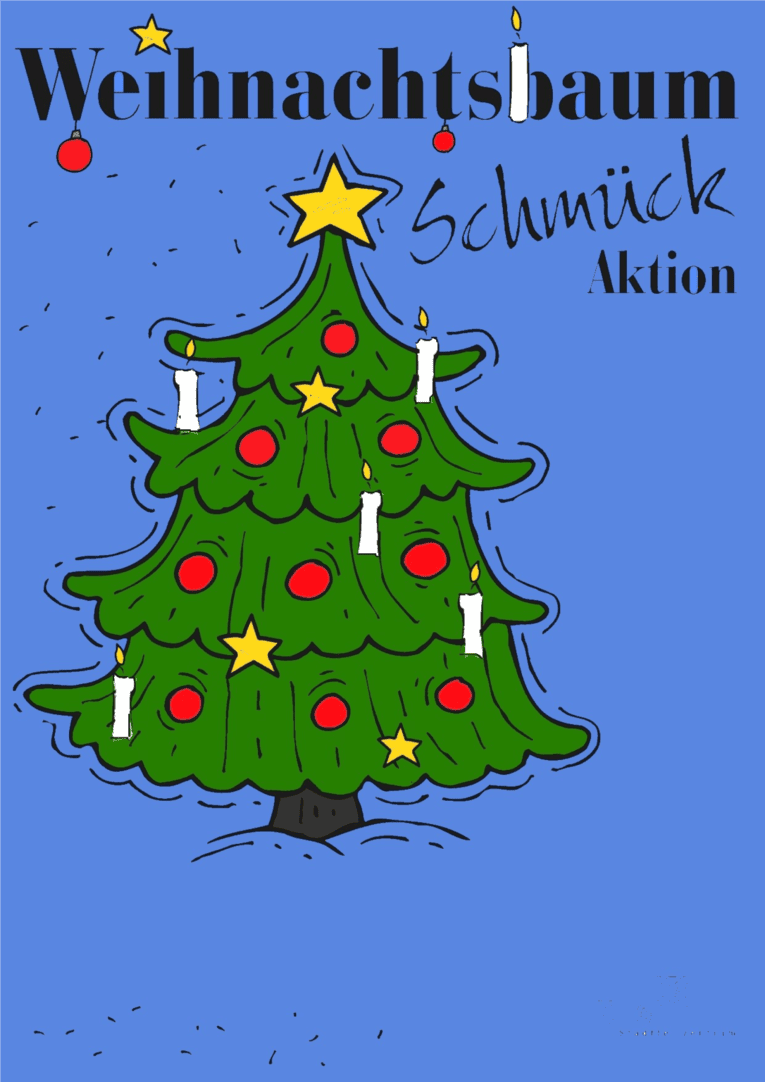Weihnachtsbaum Schmück-Aktion