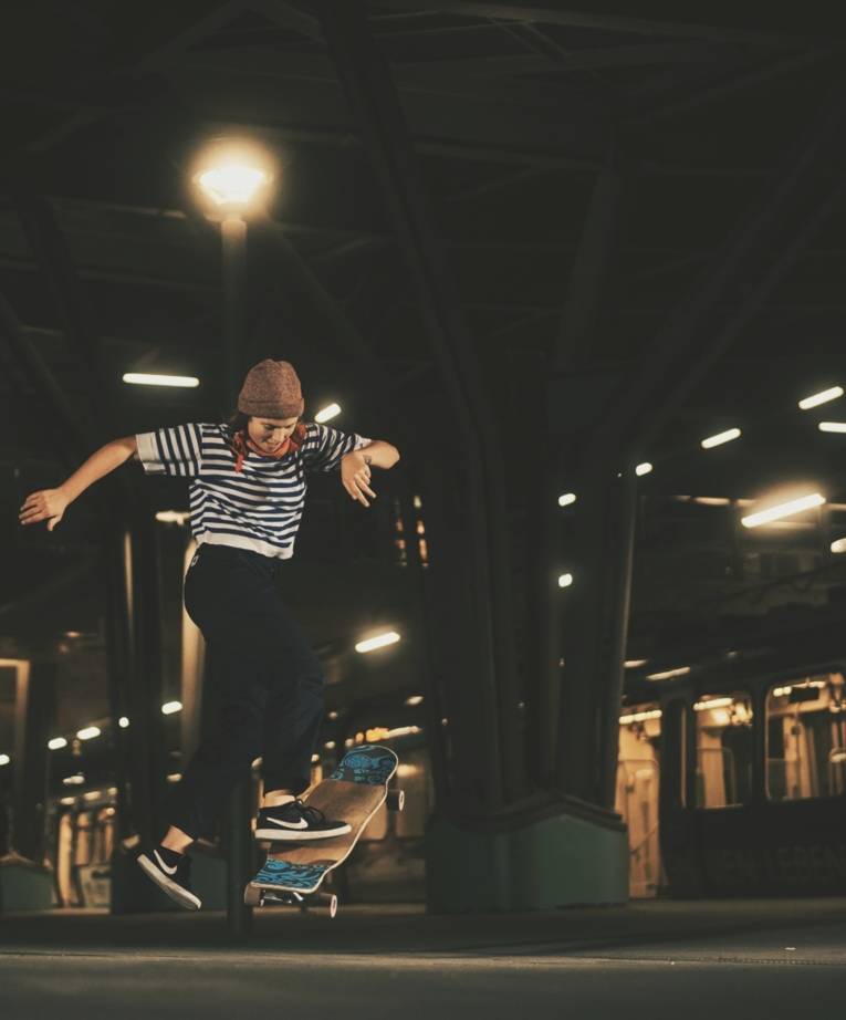 tanzen auf dem Longboard