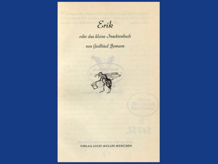 Erik oder das kleine Insektenbuch