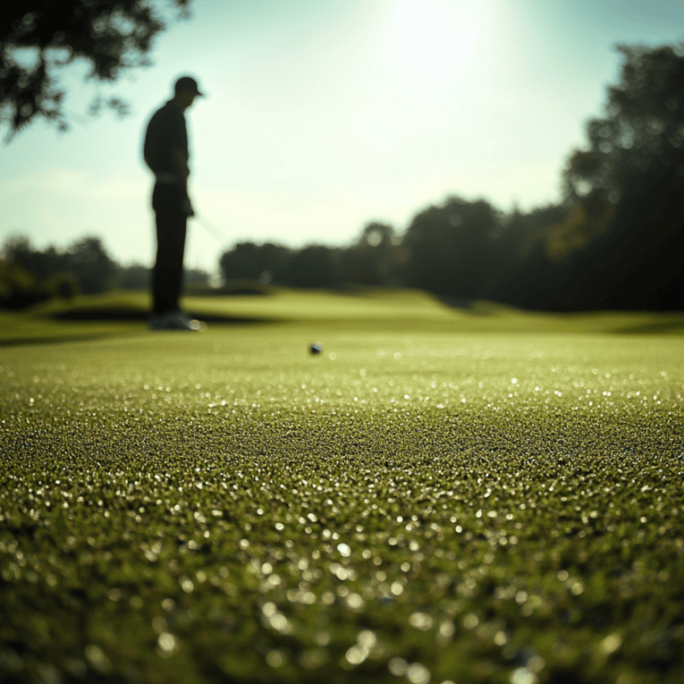 Mann mit Golfschläger