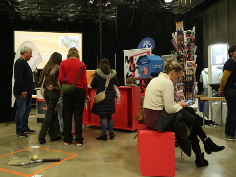Ein Messestand