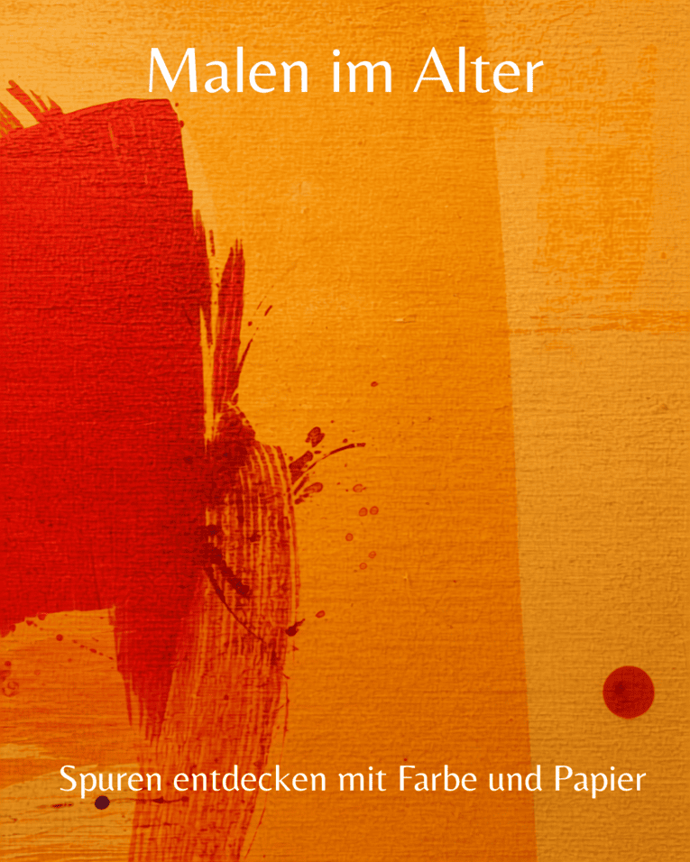 Das Bild zeigt eine Leinwand mit abstraktem Motiv