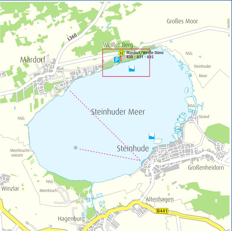 Anfahrtskizze Mardorf (Steinhuder Meer)
