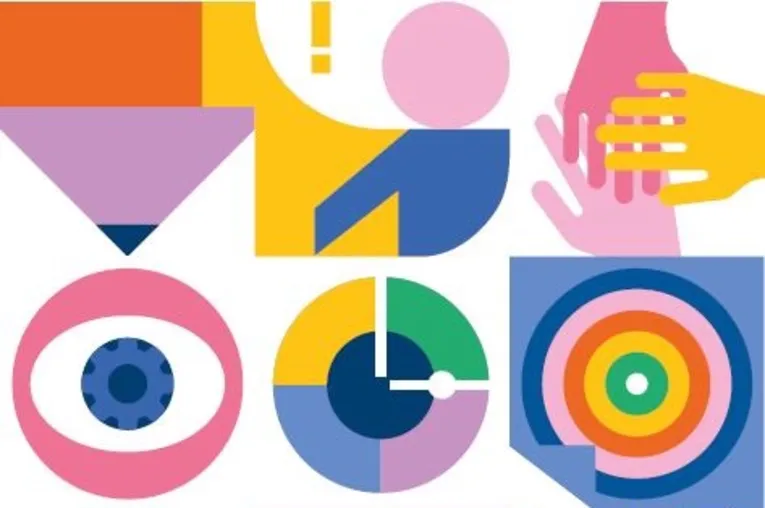 Icons, die die Leitlinien symbolisieren