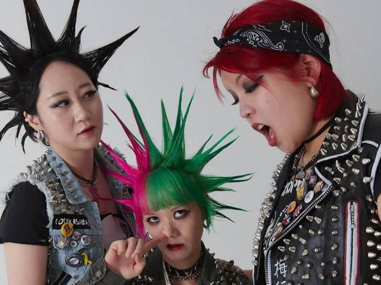 Die drei Musikerinnen der Band.