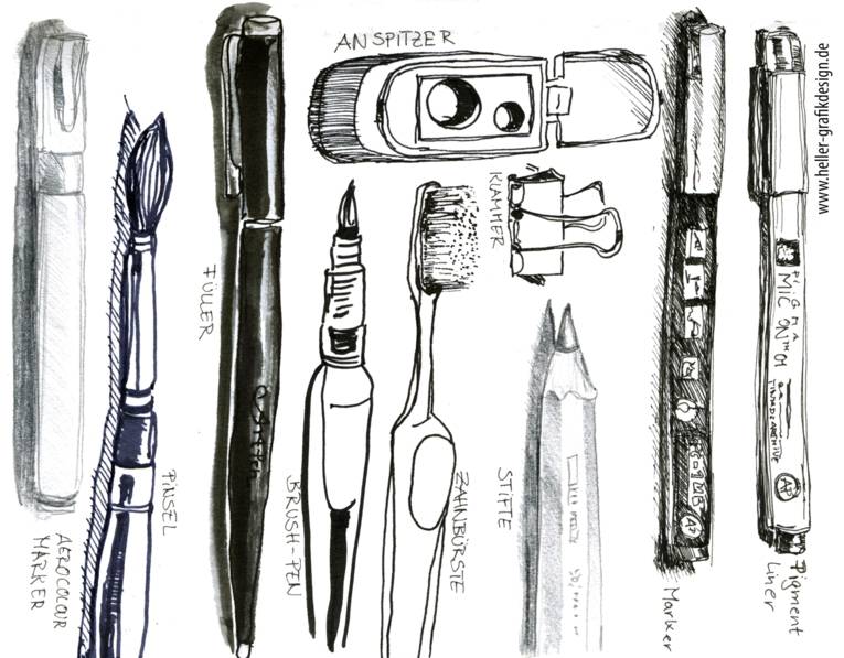 Zeichenkurs und Zeichentechniken