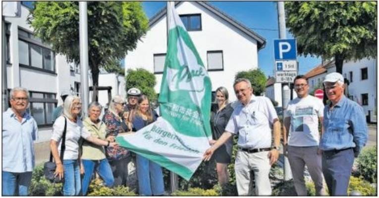 Die Gemeinde Mutlangen beteiligt sich am Flaggentag der Mayors for Peace