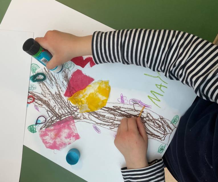 Kindergruppe im Kindergarten