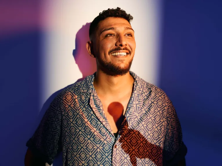 Der Kabarettist Abdul Kader Chahin