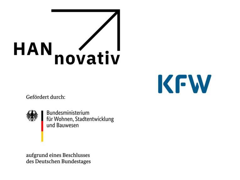 Logo HANnovativ, Logo BMWSB, Logo KFW