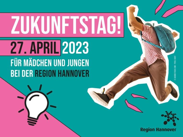 Kollage Zukunftstag 2023 bei der Region Hannover