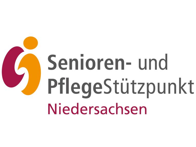Farbige Flächen bilden Buchstaben S und i, daneben stehen die Worte Senioren- und PflegeStützpunkt Niedersachsen. ©: Niedersächsisches Ministerium für Inneres und Sport (MI)