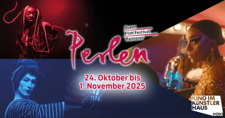 Das Cover des Perlen-Programms 2025 mit drei Personen