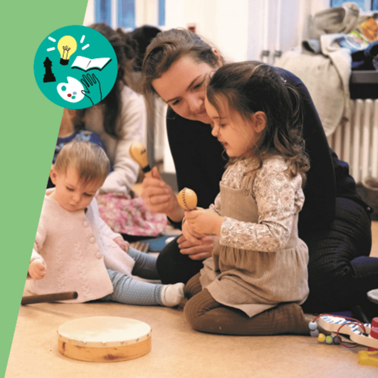 Babys in der Bibliothek in Kooperation mit der Musikschule der LHH