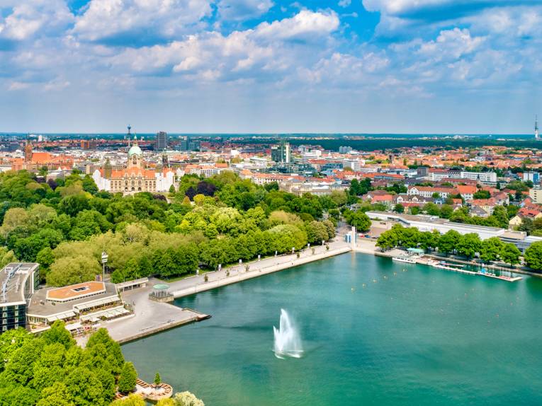 Maschsee- Luftaufnahme