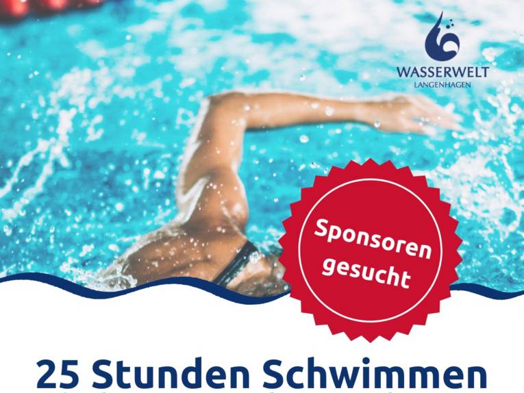 Vorschau auf das 25 Stunden Schwimmen in der Wasserwelt Langenhagen