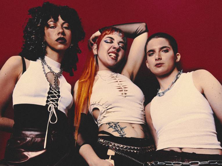 Die drei Musikerinnen der Band.