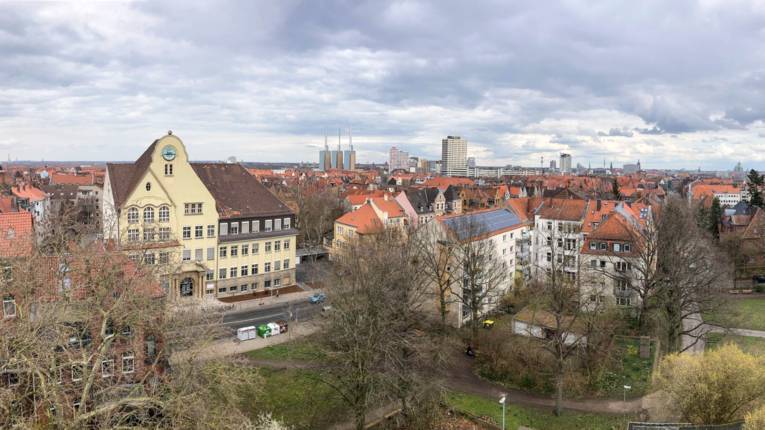 Blick über die Dächer von Hannover.