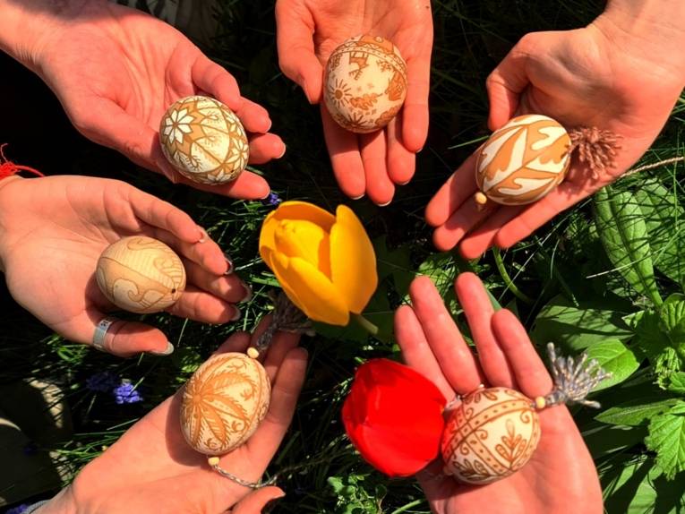 Ukrainische Angbeote,  Pysanka-Kunst