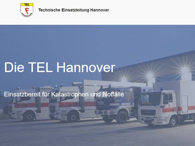 Screenshot einer Homepage